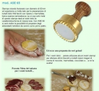 Stampi per pasta – mod. ASE 65 – diametro: 65mm